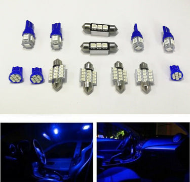 13Pcs Full Interior Light Package Kit Blue for 2005-2016 Ford F250 F350 F450 U.S. Part One